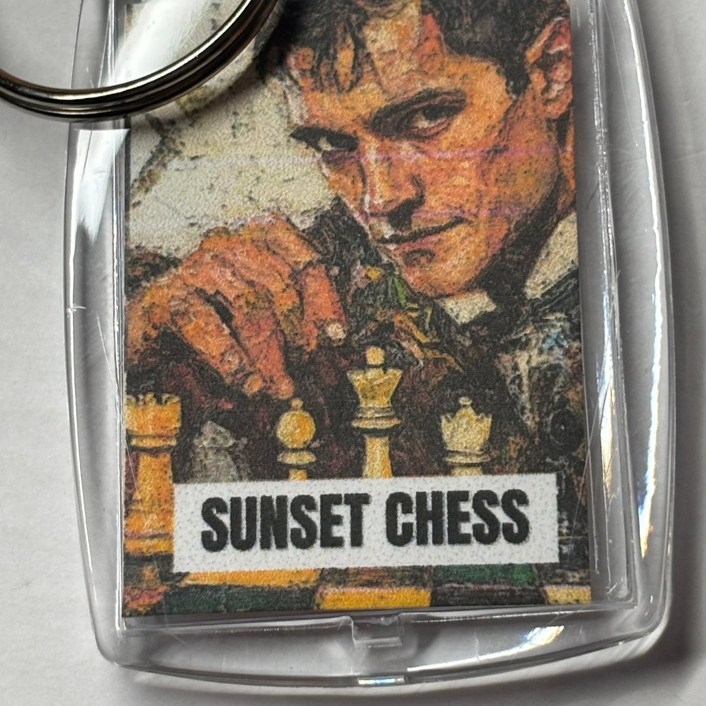 The Look - Chess  Photo Keychain