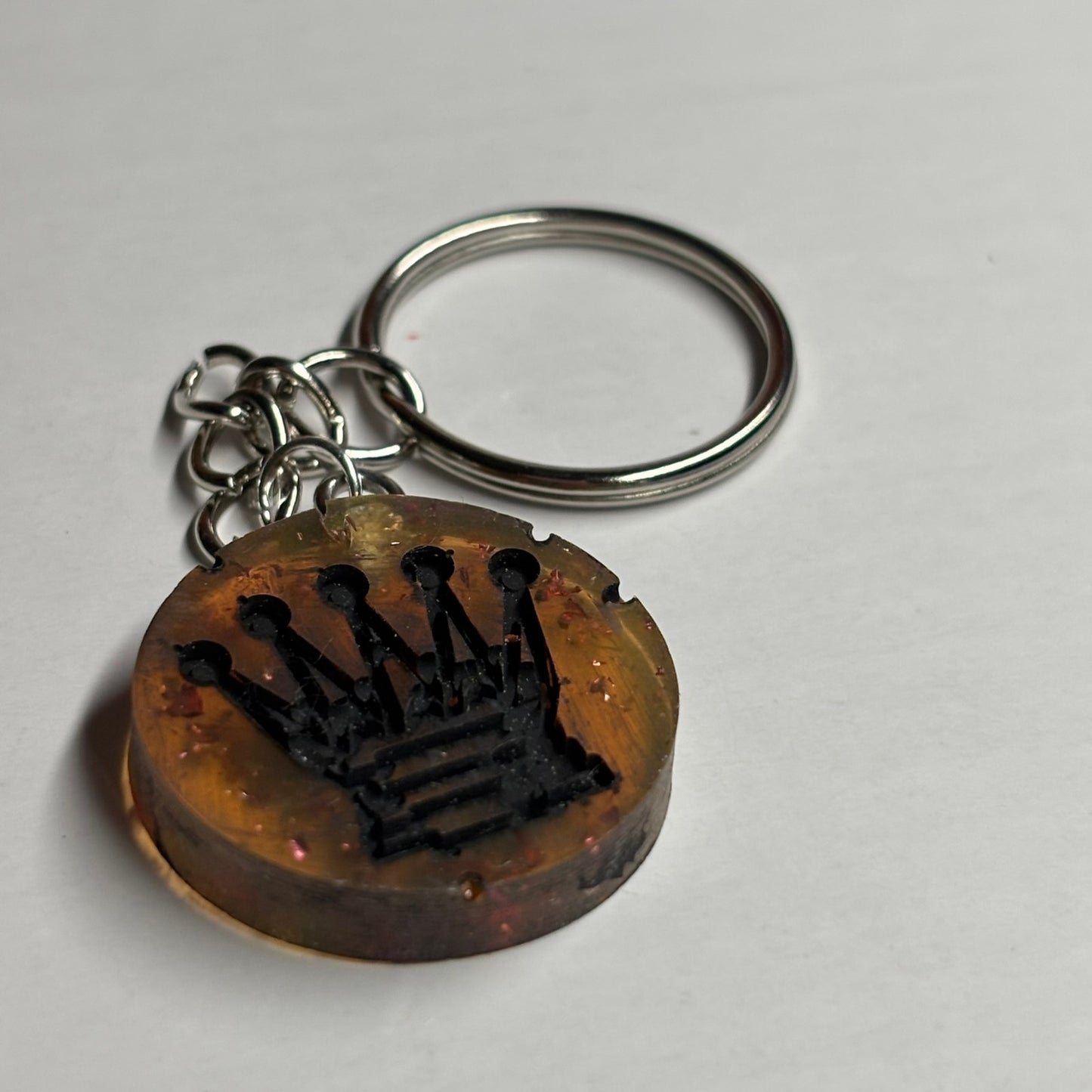 Amber Royal Queen - Handmade Resin Keychain