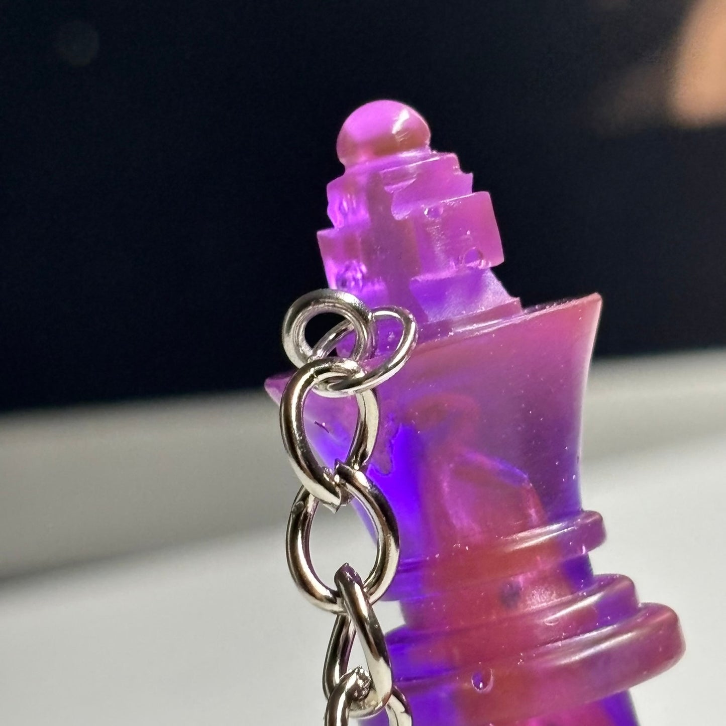 Vivid Purple King - Handmade Resin Keychain