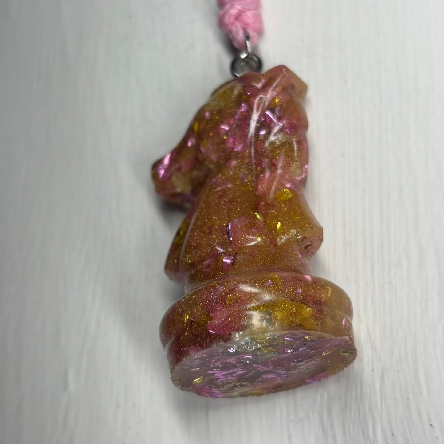 Royal Knight - Handmade Resin Chess Necklace