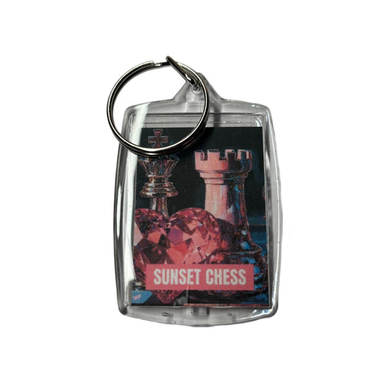 Pink Rook - Chess  Photo Keychain