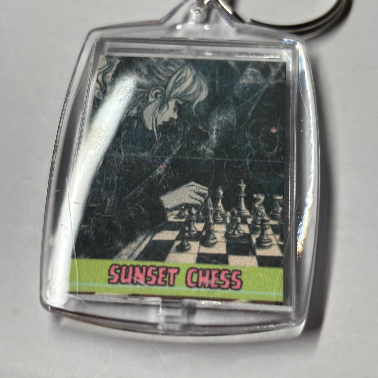 Dark Games - Chess  Photo Keychain
