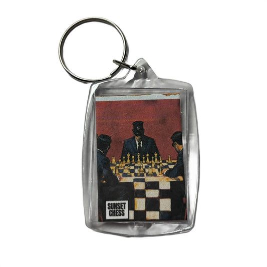The Red Room - Chess  Photo Keychain
