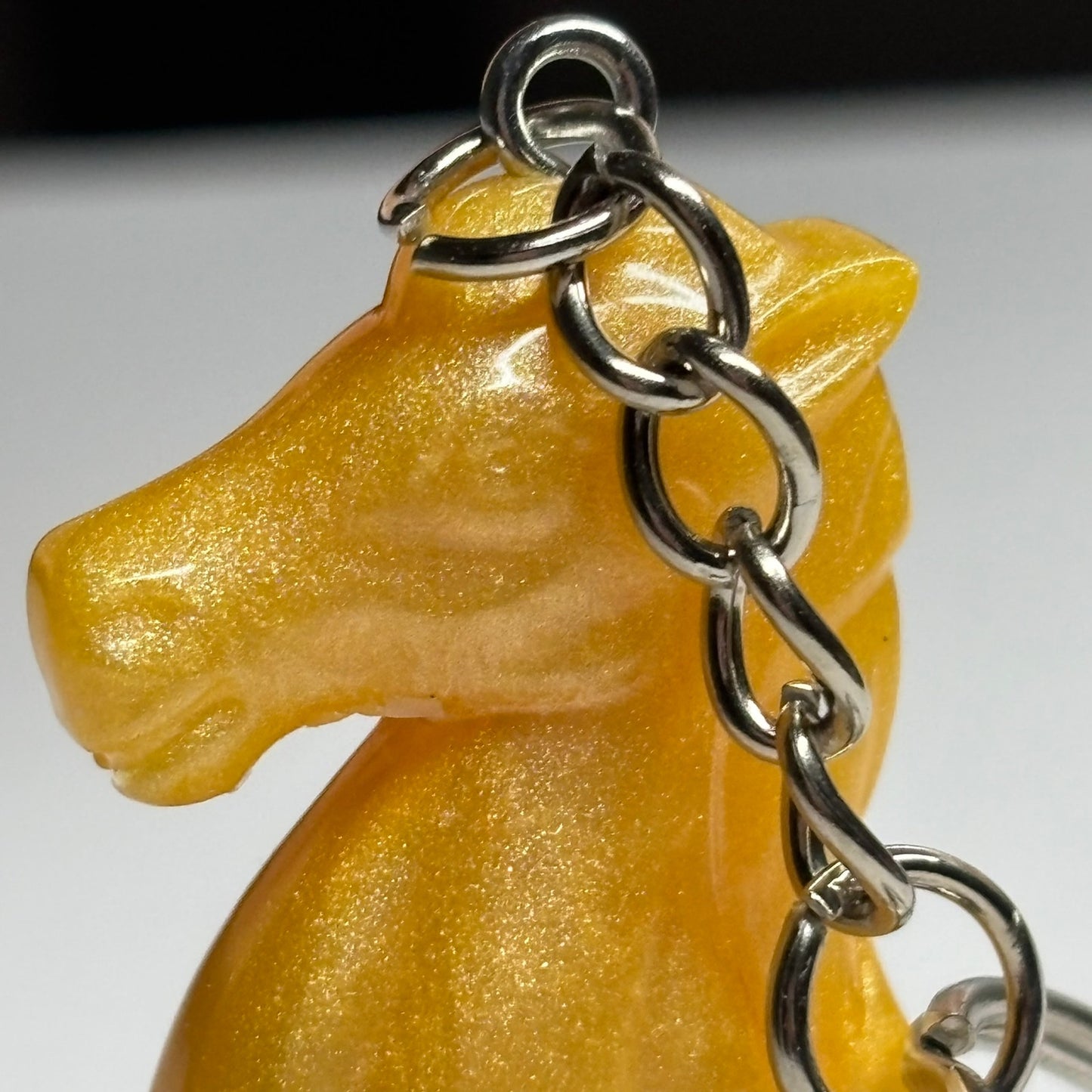 Yellow Knight - Handmade Resin Keychain