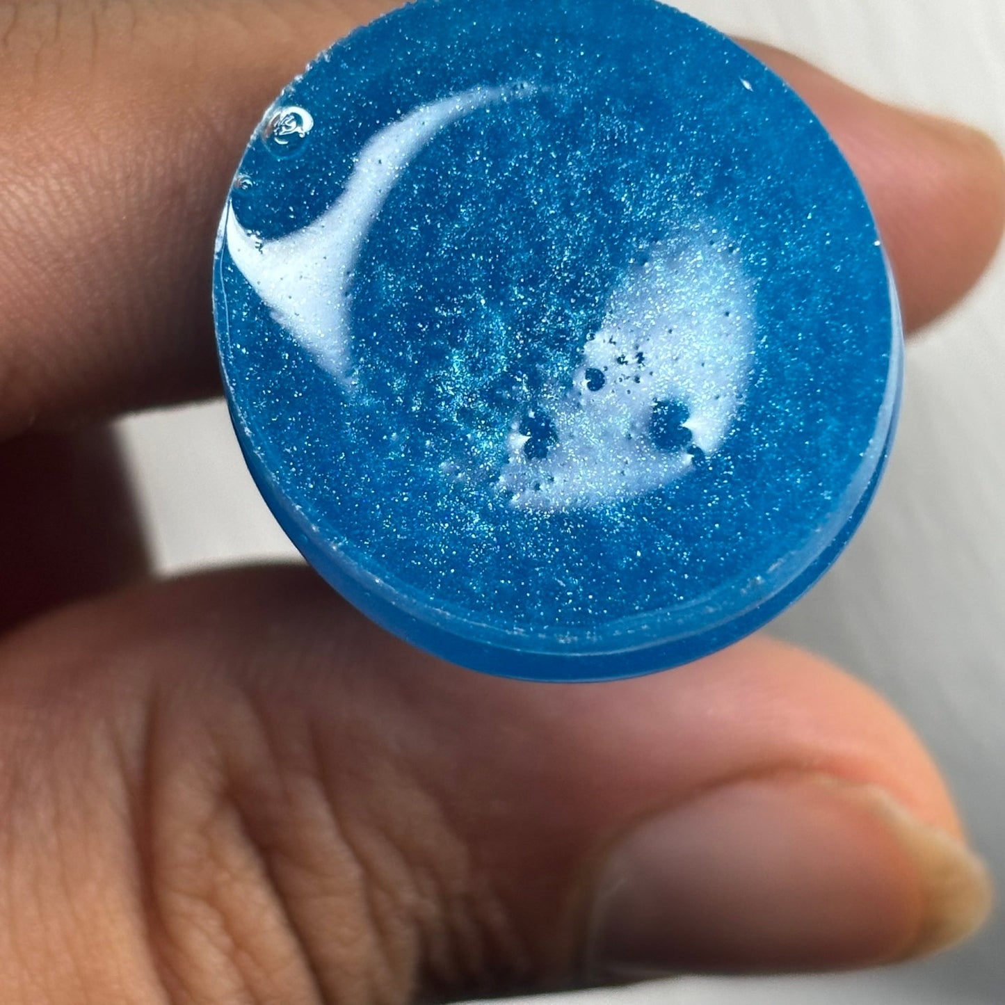 Blue Bishop - Handmade Resin Chess Necklace