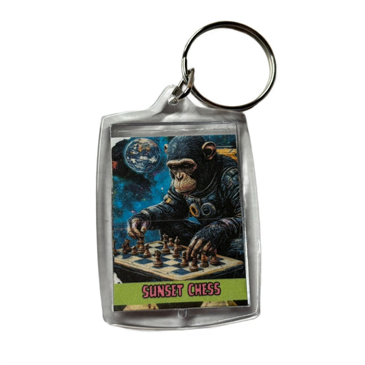 Chimp Games - Chess  Photo Keychain