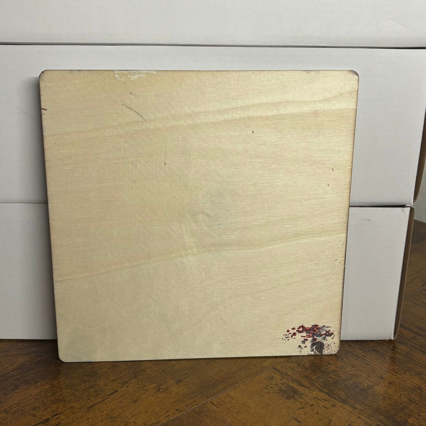 Cream White & Black - Painted Thin Wooden Chess Board