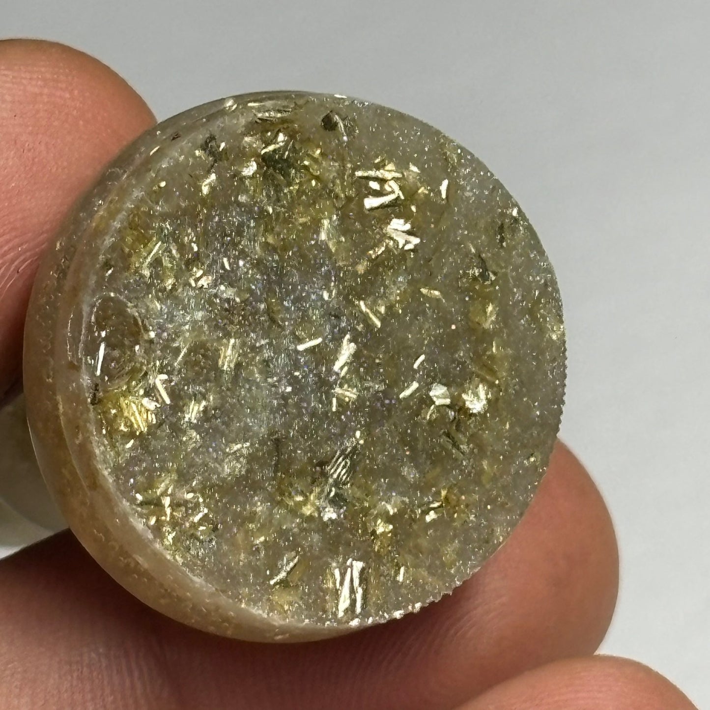 Crystal White - Handmade Resin Keychain