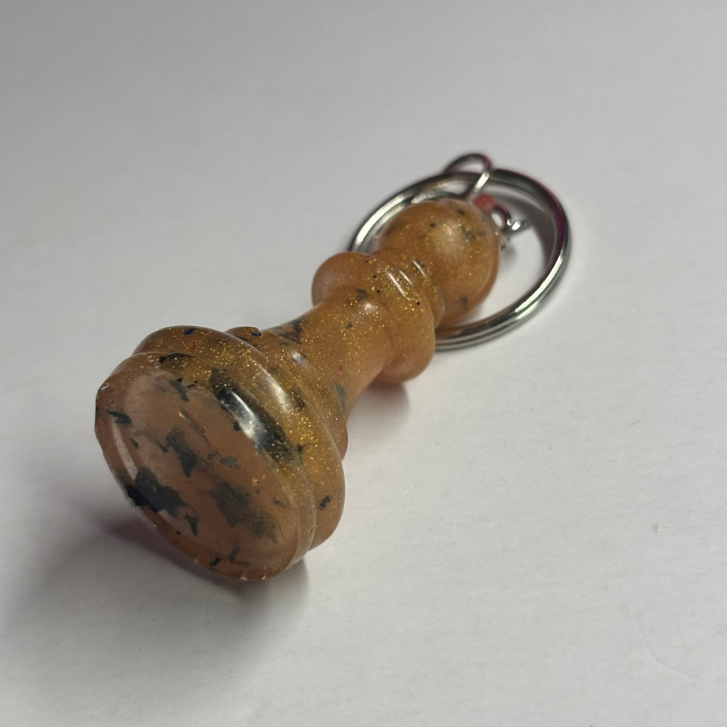 Sotted Yellow Bishop - Handmade Resin Keychain