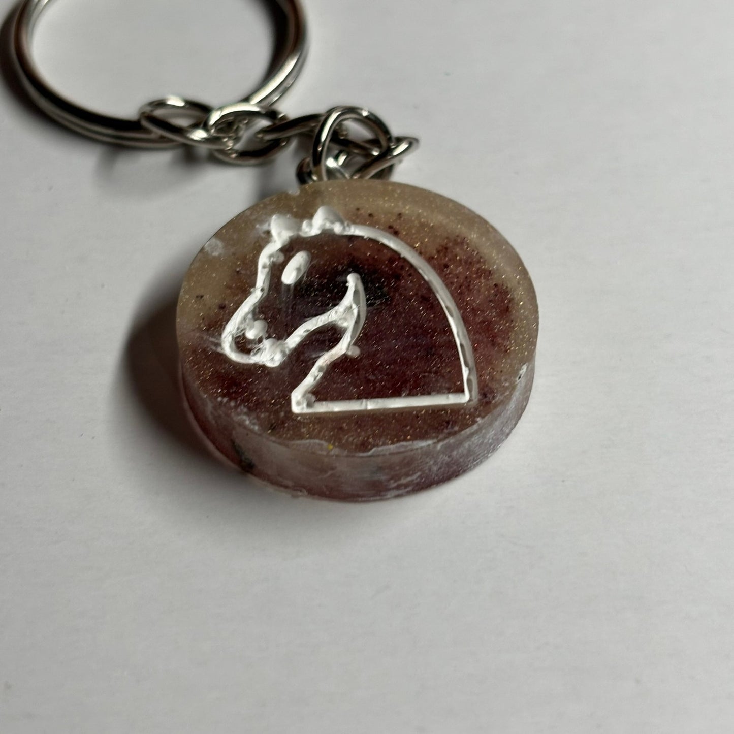 Old Fashioned Knight - Handmade Resin Keychain - Flat Edition