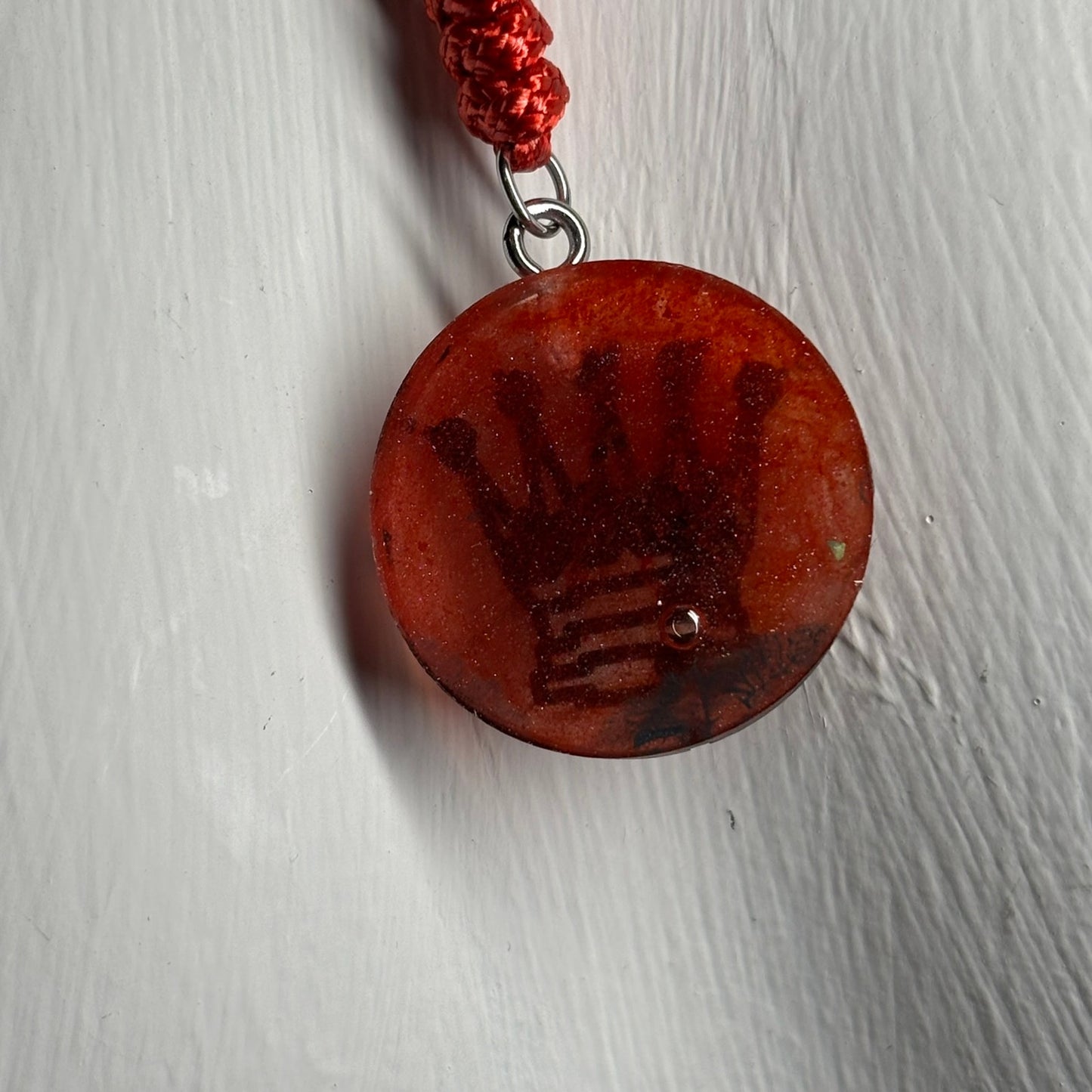 Red Queen - Handmade Resin Chess Necklace