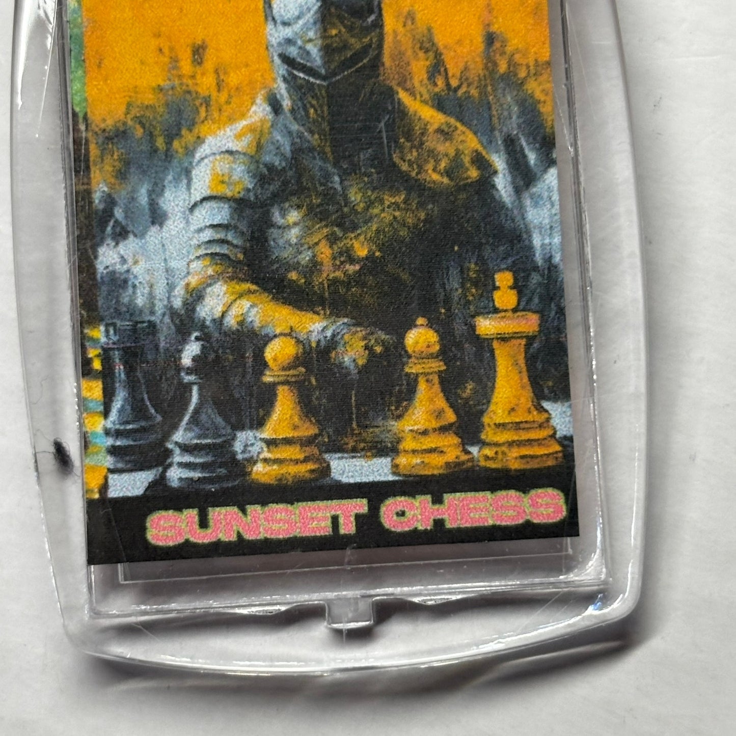 Yellow Mist - Chess  Photo Keychain