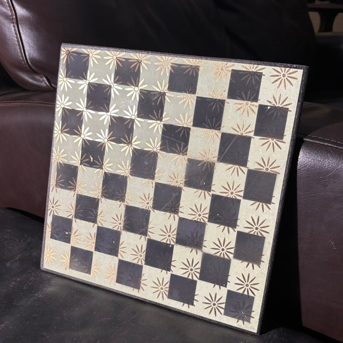 Golden Green - Scrapbook Chess Board
