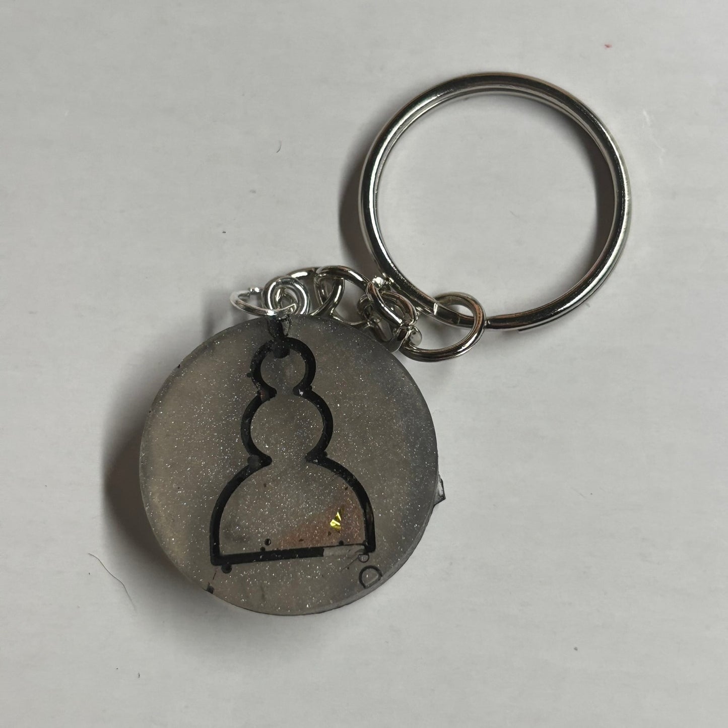 Gray Pawn - Handmade Resin Keychain