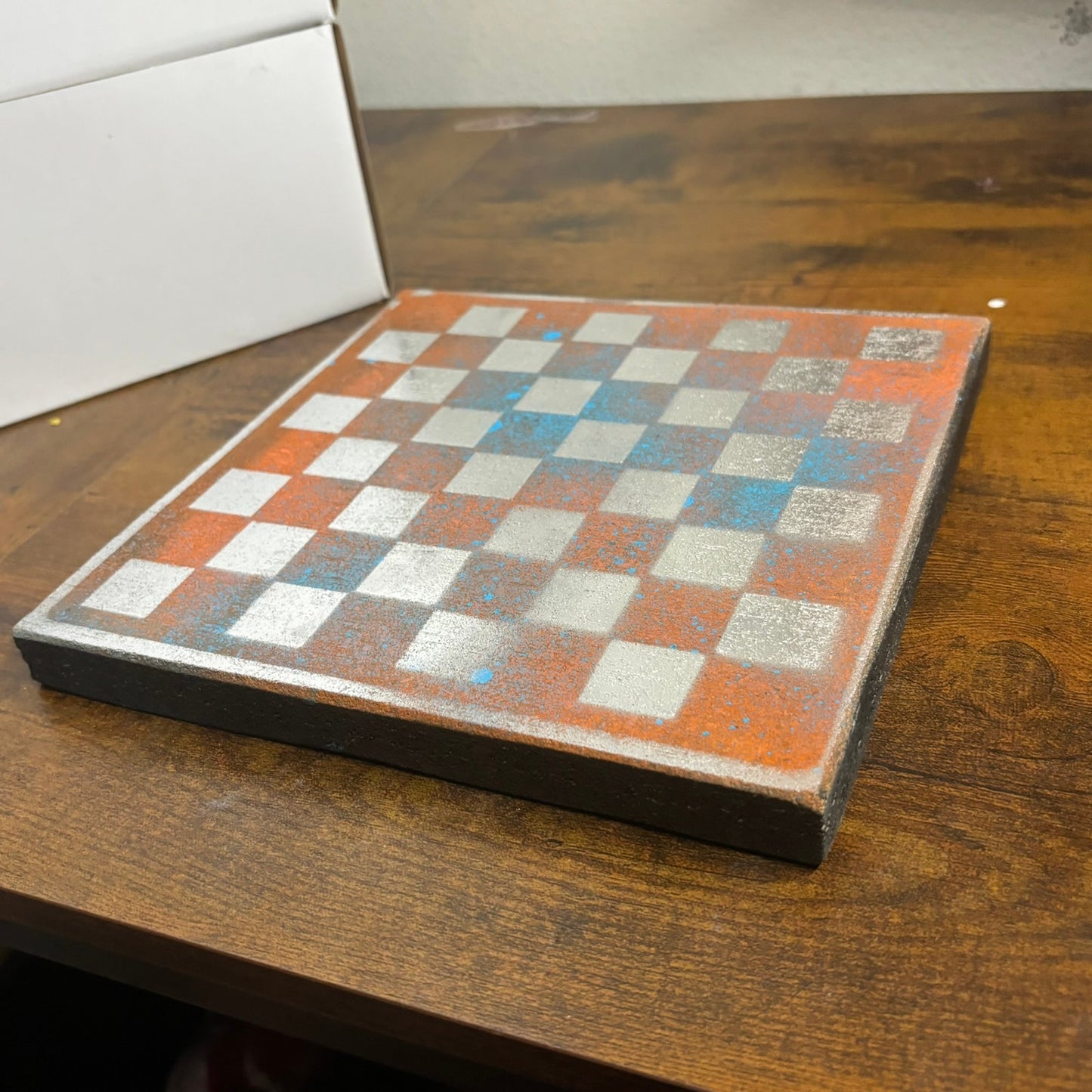 Miami Chrome - Painted Double Sided Chess Board