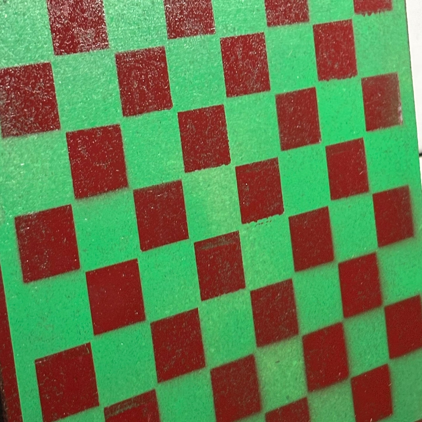 Green Red - Painted Double Sided Chess Board