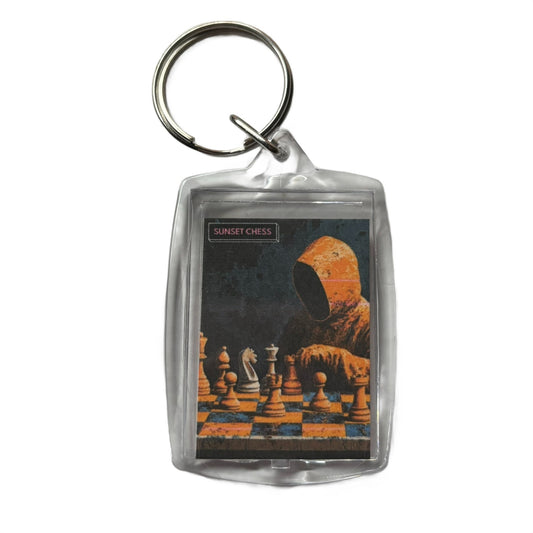 Orange Hoodie - Chess  Photo Keychain