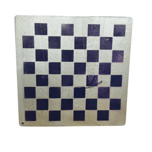 Dark Purple Chrome - Painted Thin Wooden Chess Board