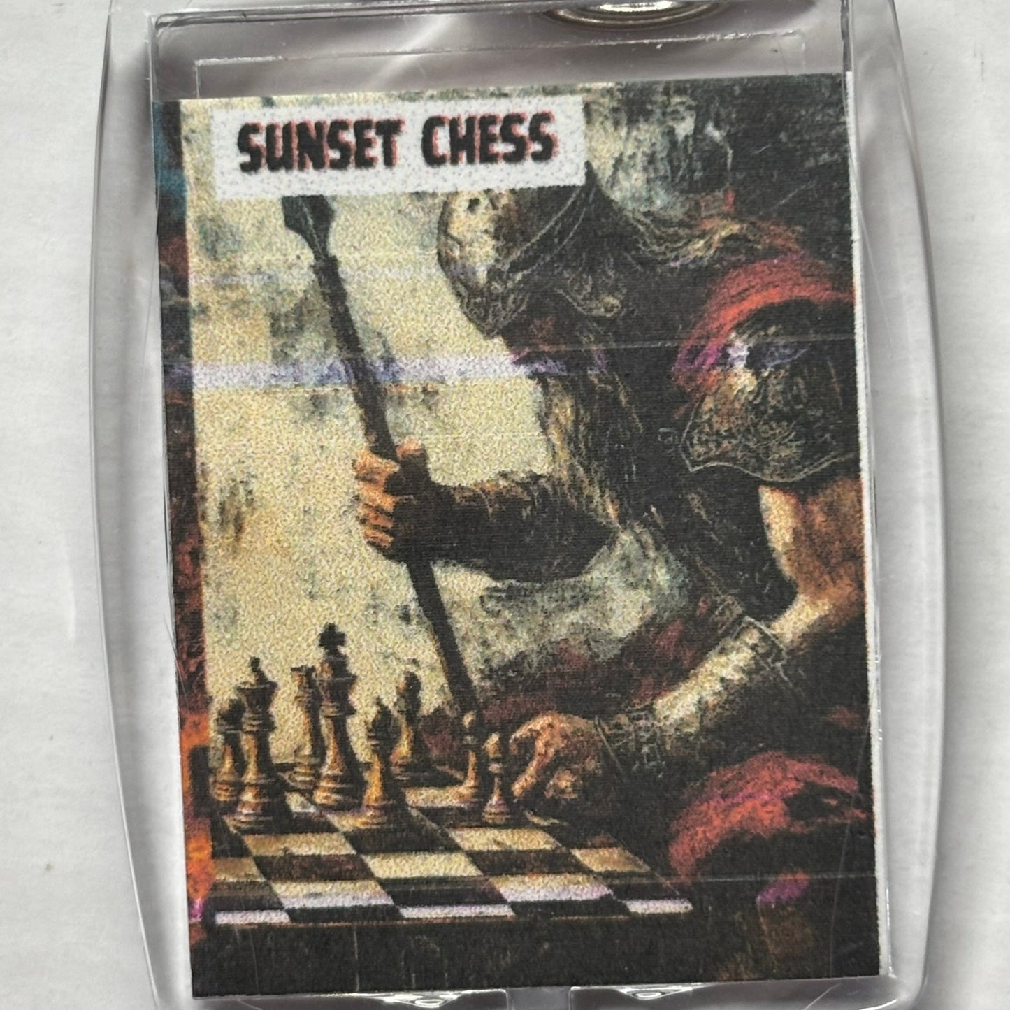 Brave Warrior - Chess  Photo Keychain