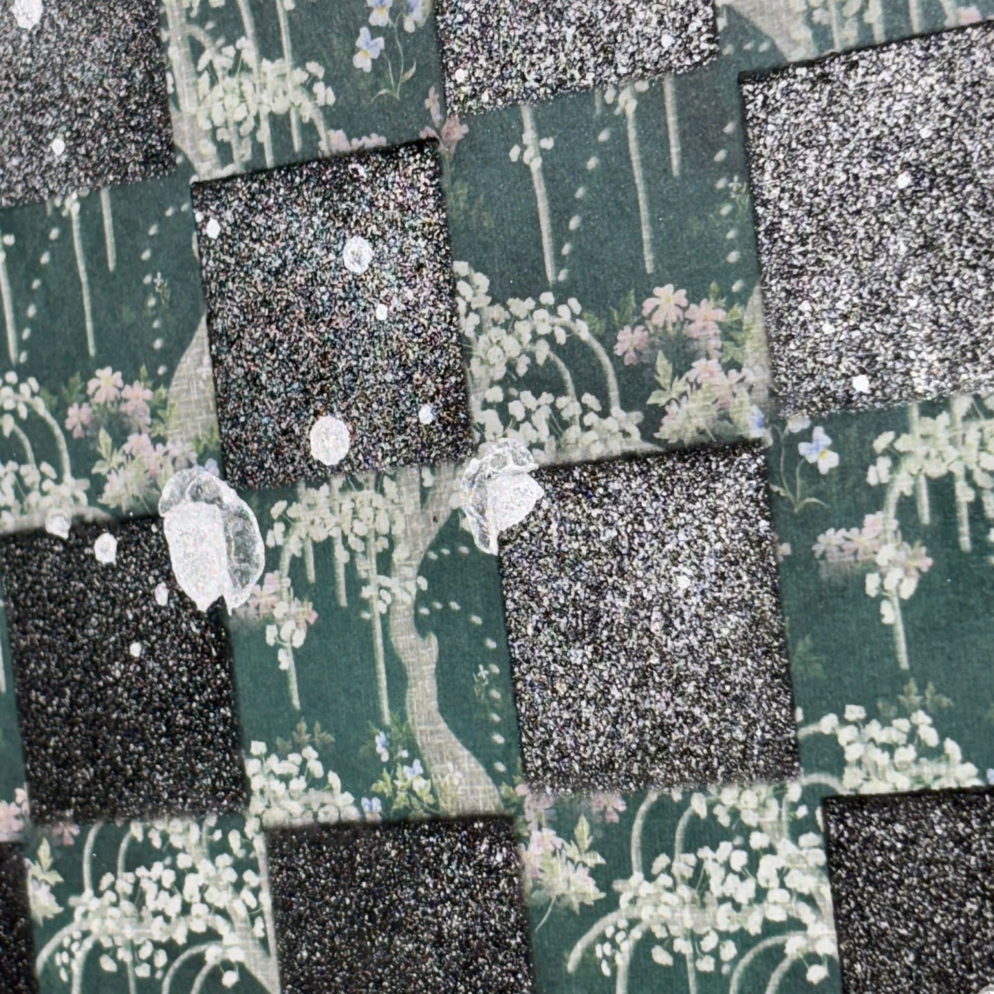 Chrome Green - Scrapbook Chess Board