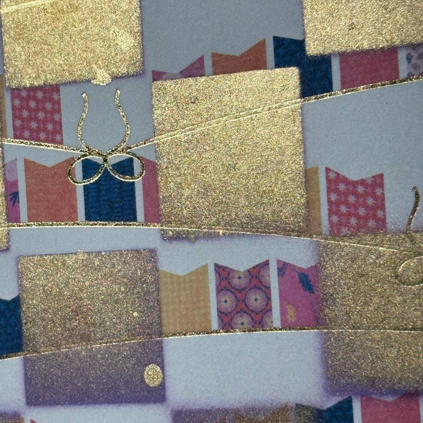 Golden Purple Stripes - Scrapbook Chess Board