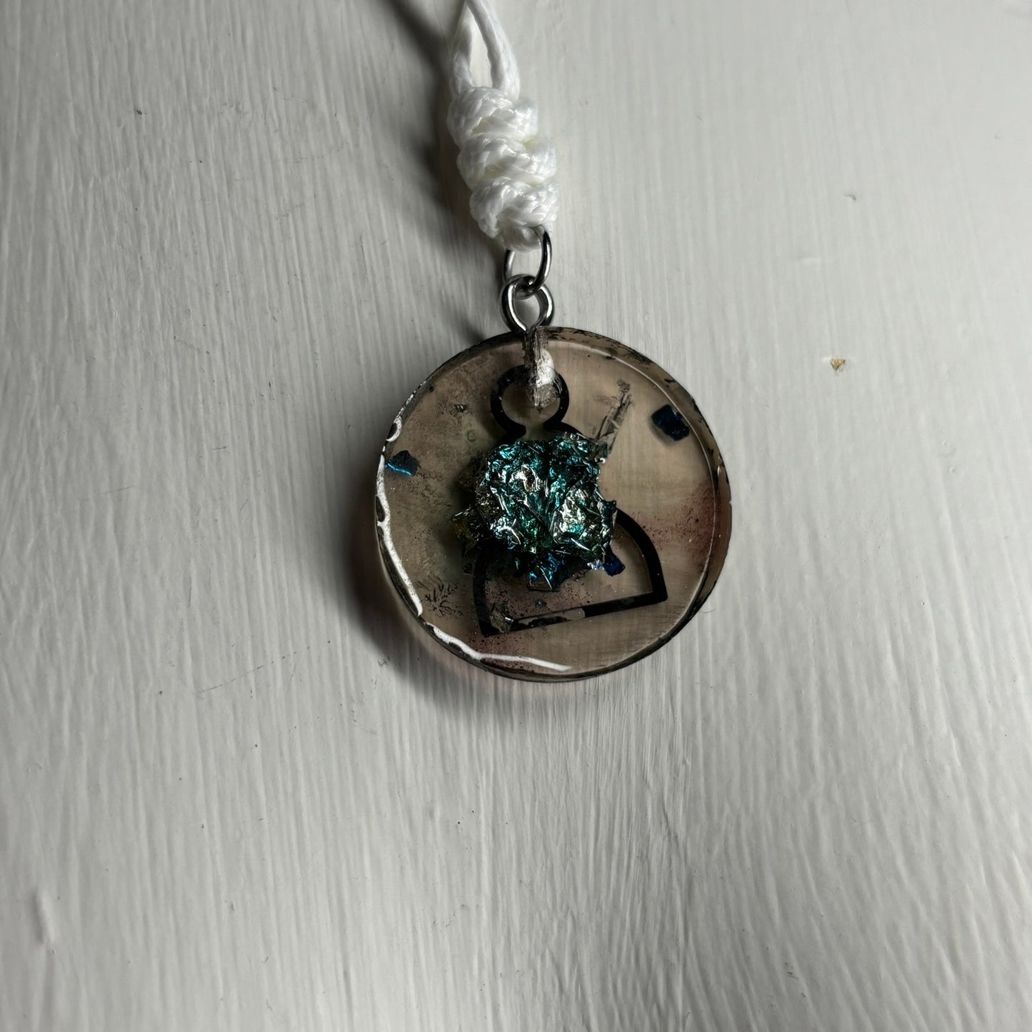 Dark Void Pawn - Handmade Resin Chess Necklace