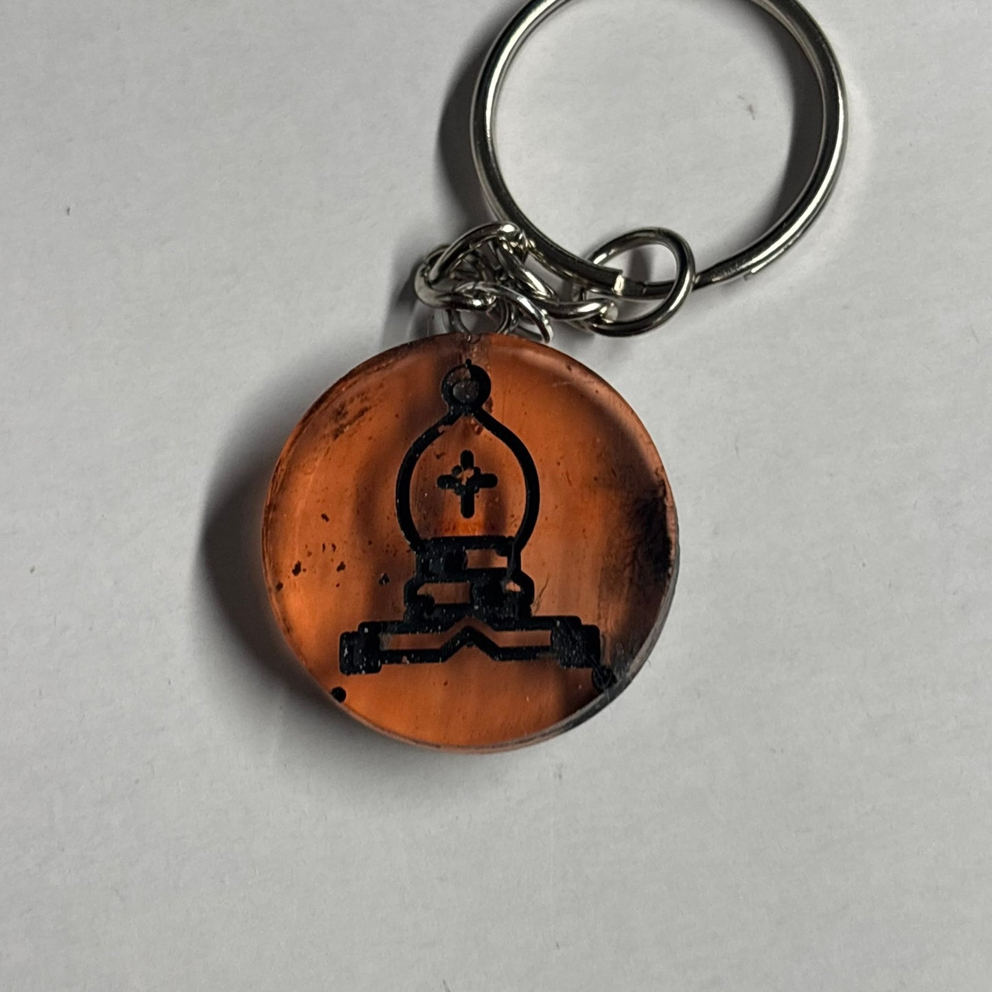 Orange Bishop - Handmade Resin Keychain