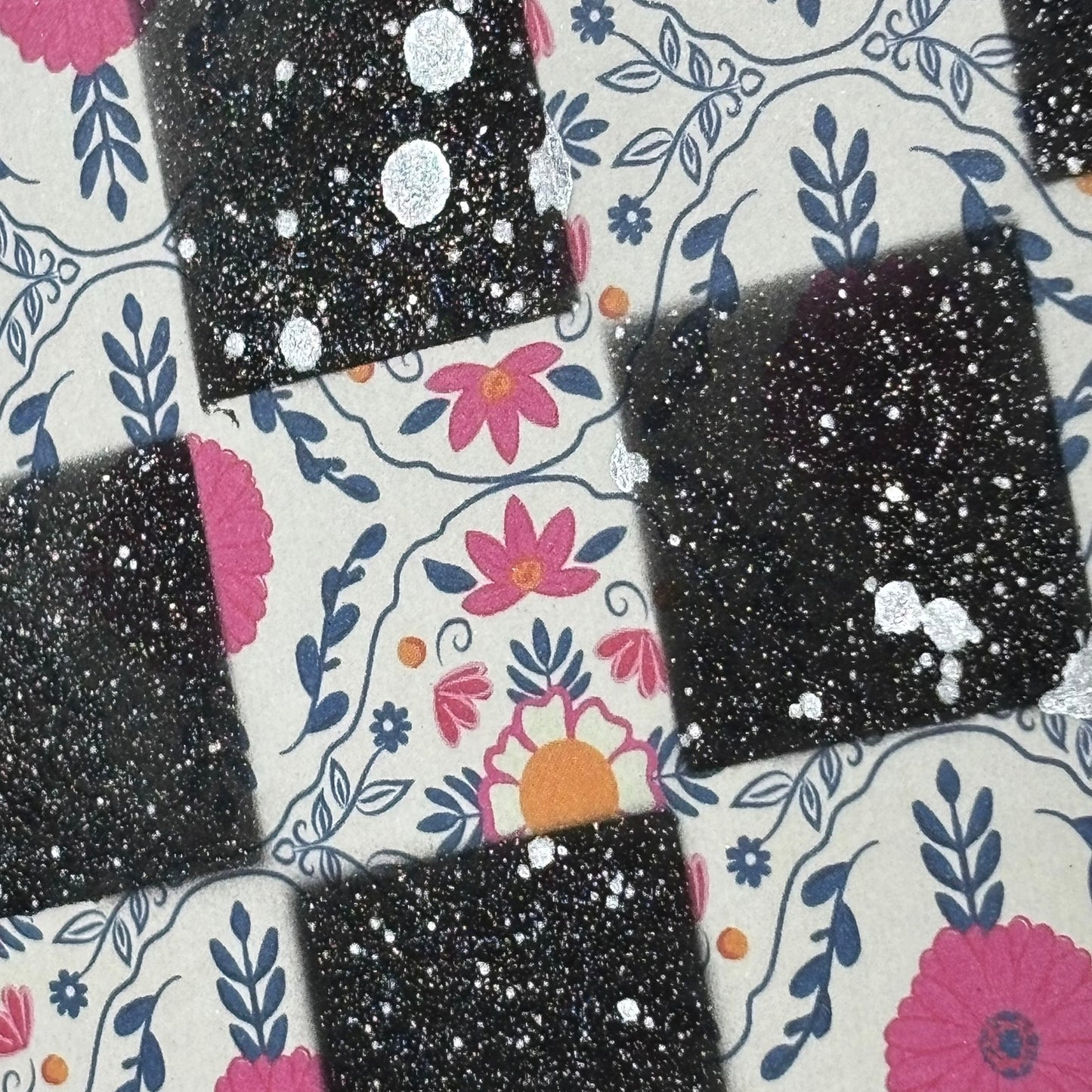 Vintage Pattern - Scrapbook Chess Board