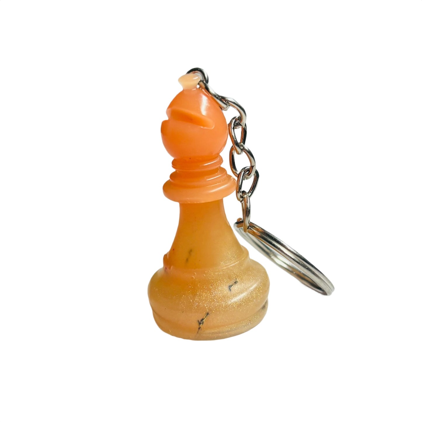 Orange Cream Bishop - Handmade Resin Keychain
