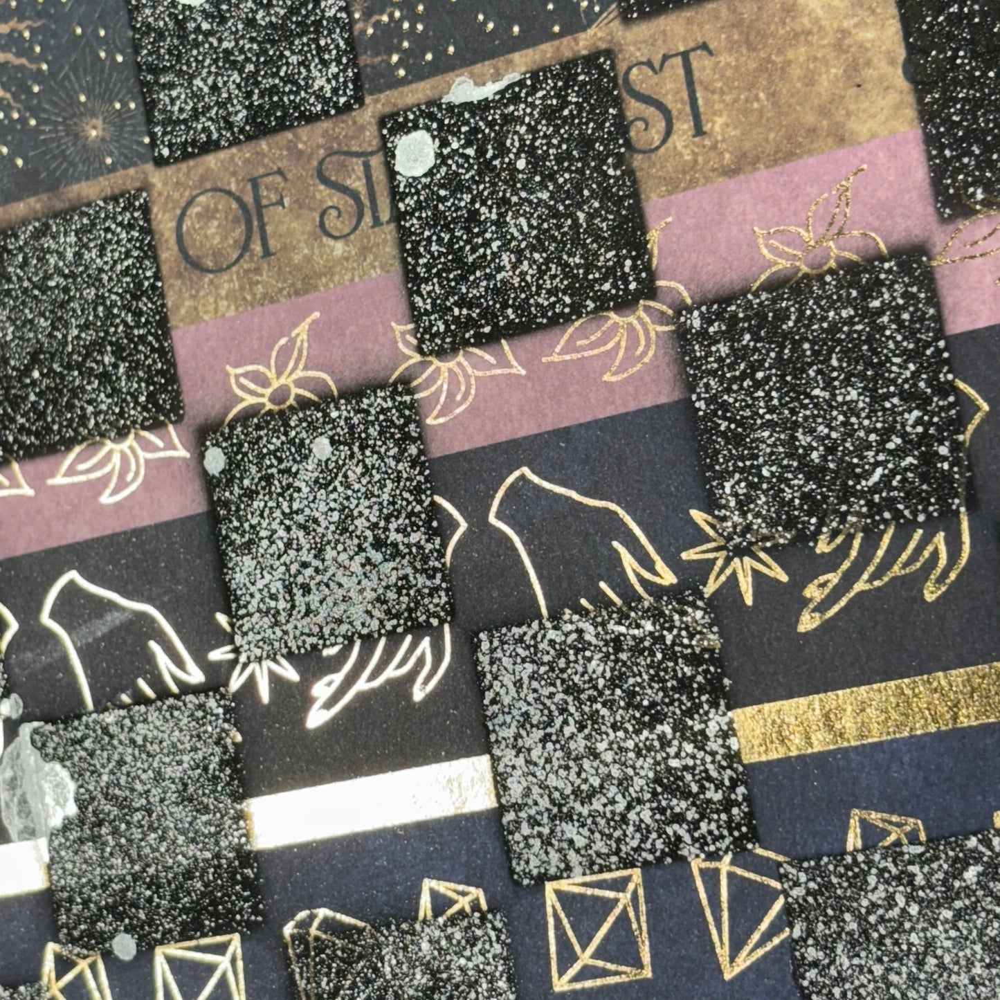 Sparkle Space - Scrapbook Chess Board