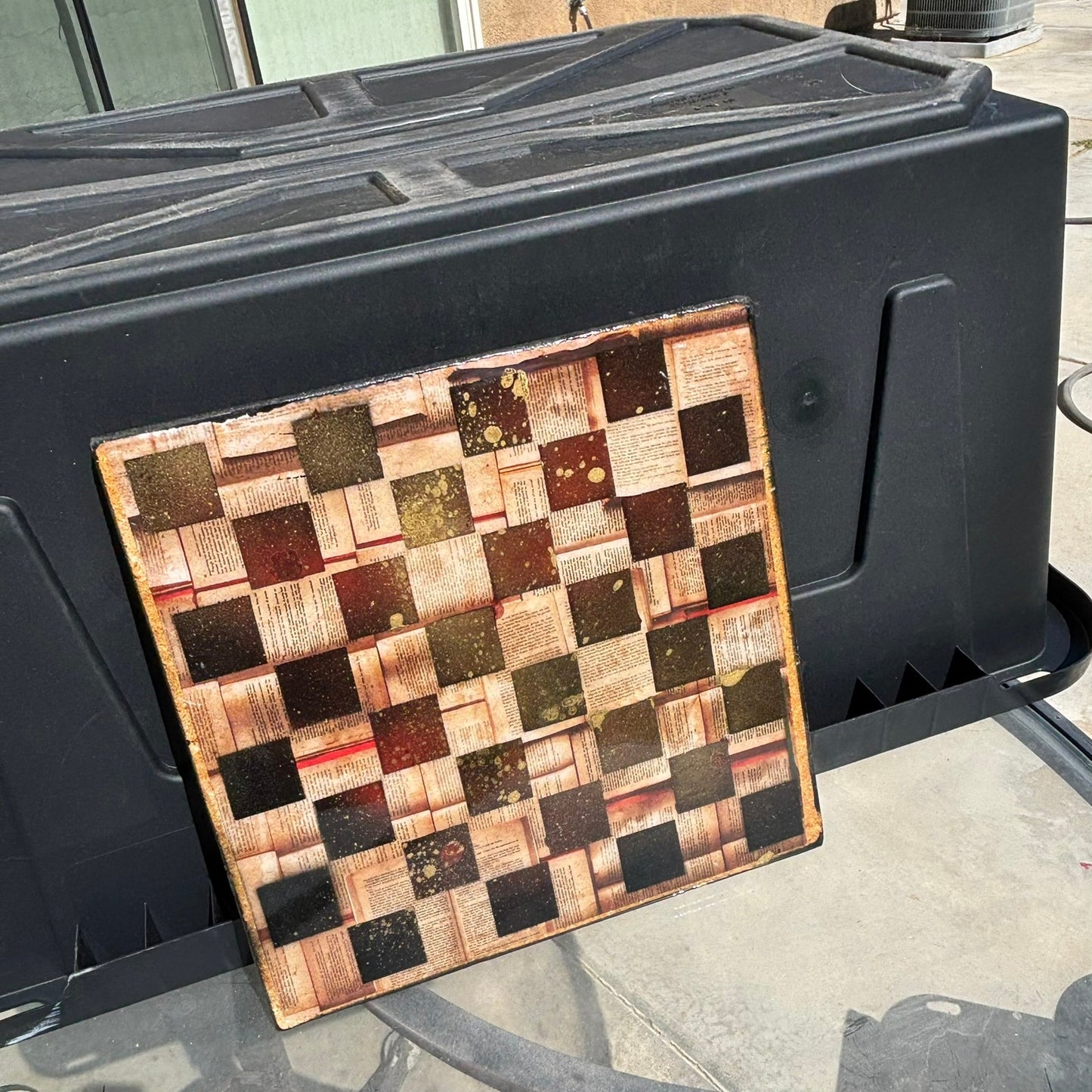 The Classic Papers - Resin Coated Chess Board