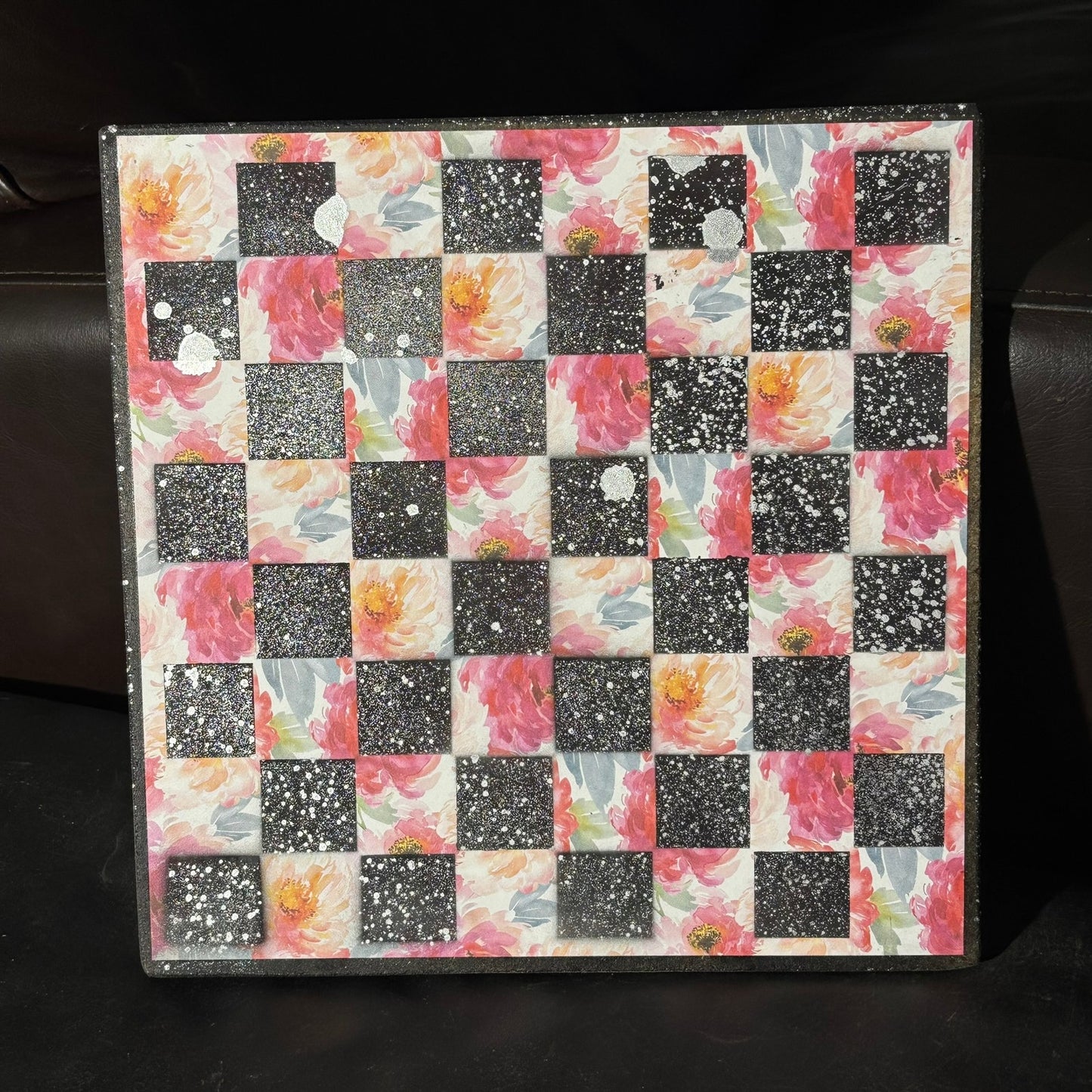 Misty Garden - Scrapbook Chess Board