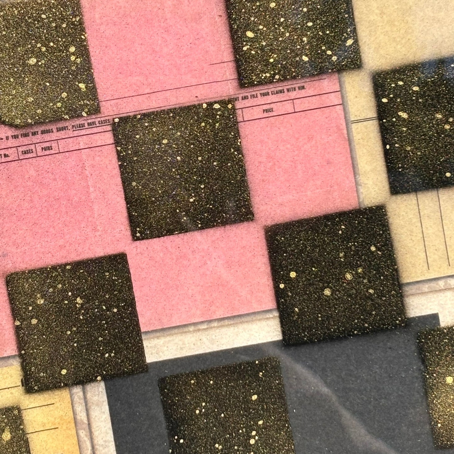 Vintage Collage - Resin Coated Chess Board