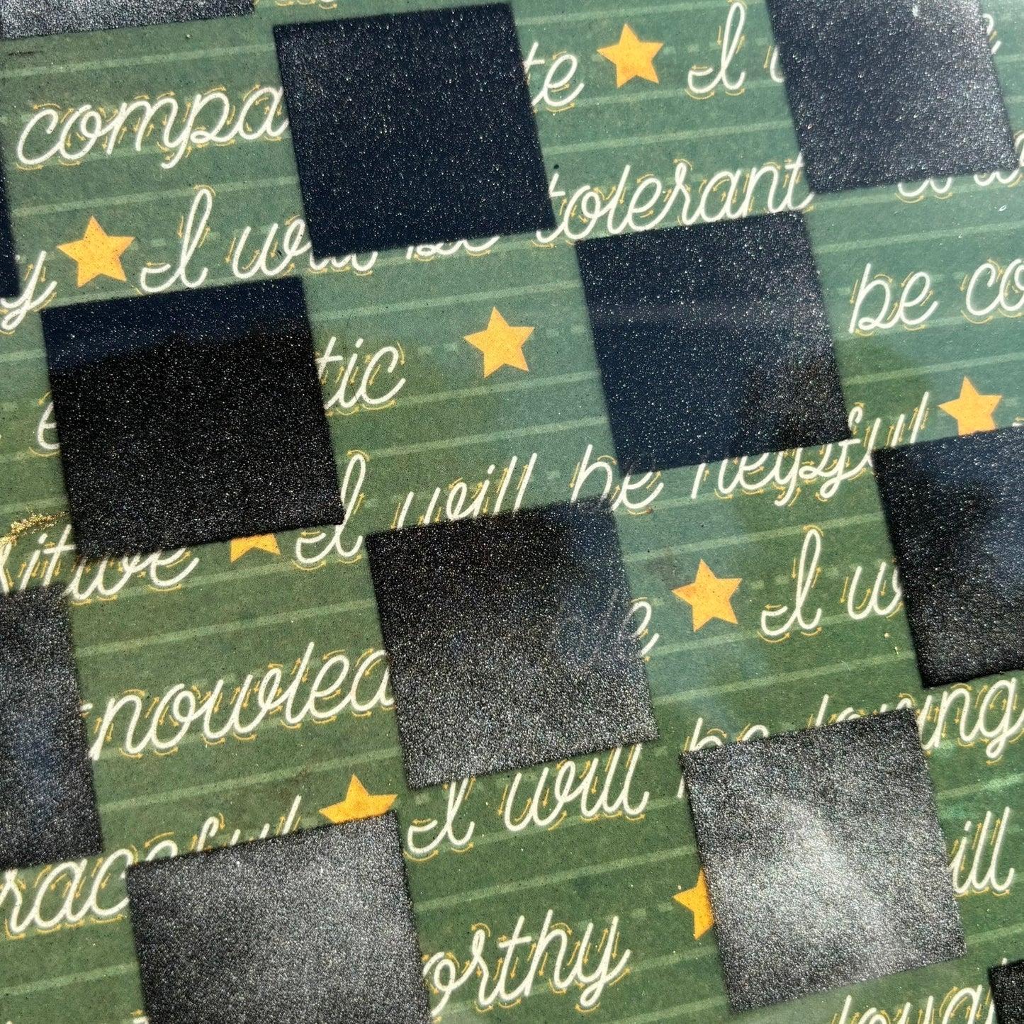 The Green Board - Resin Coated Chess Board