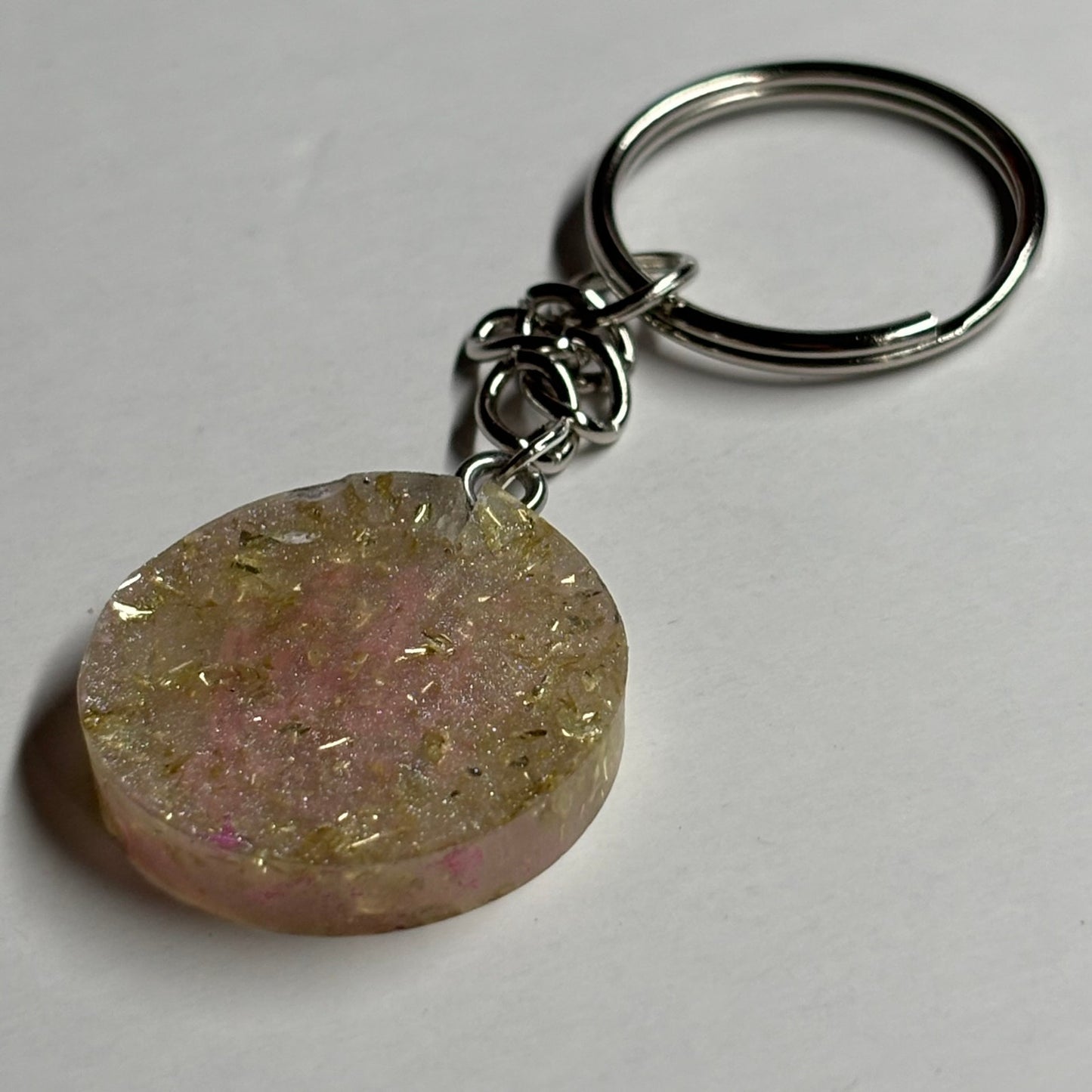Crystal Pink Queen - Handmade Resin Keychain
