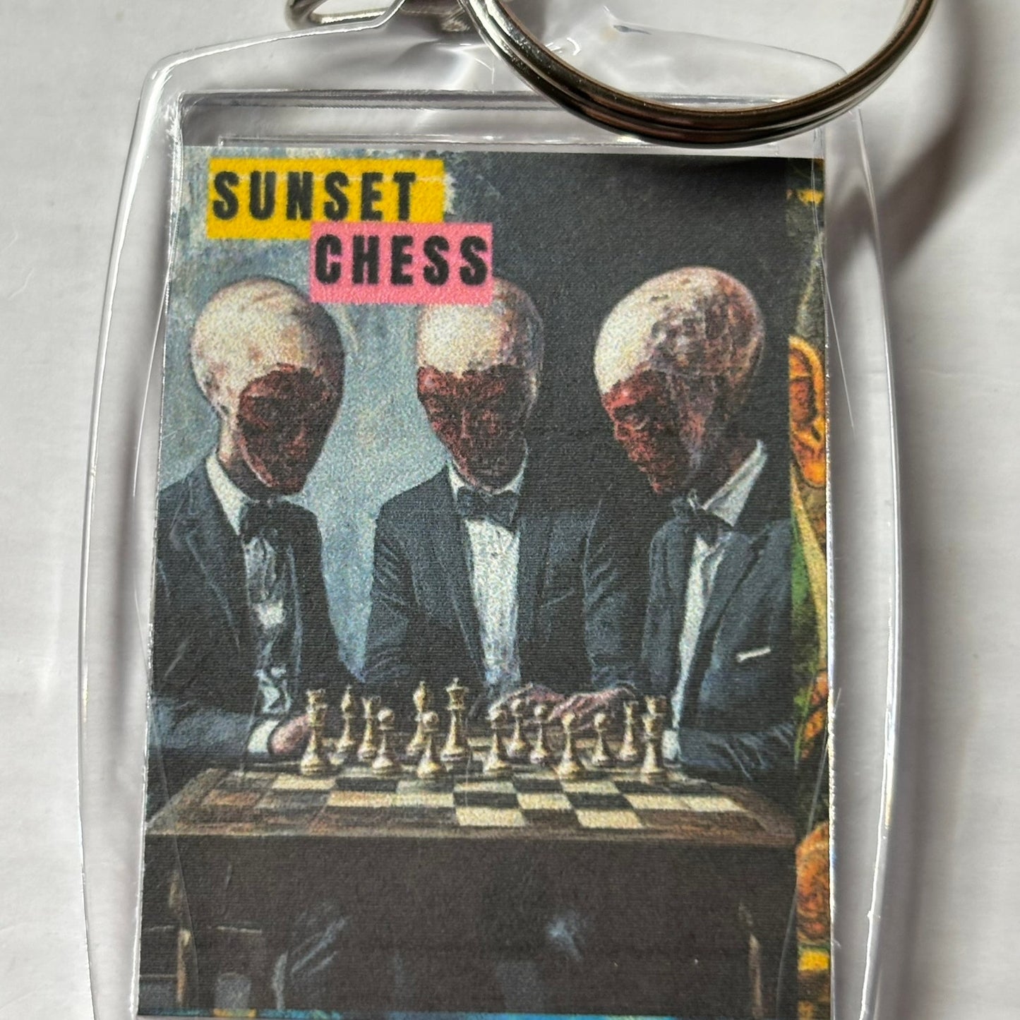 Face Peelings - Chess  Photo Keychain