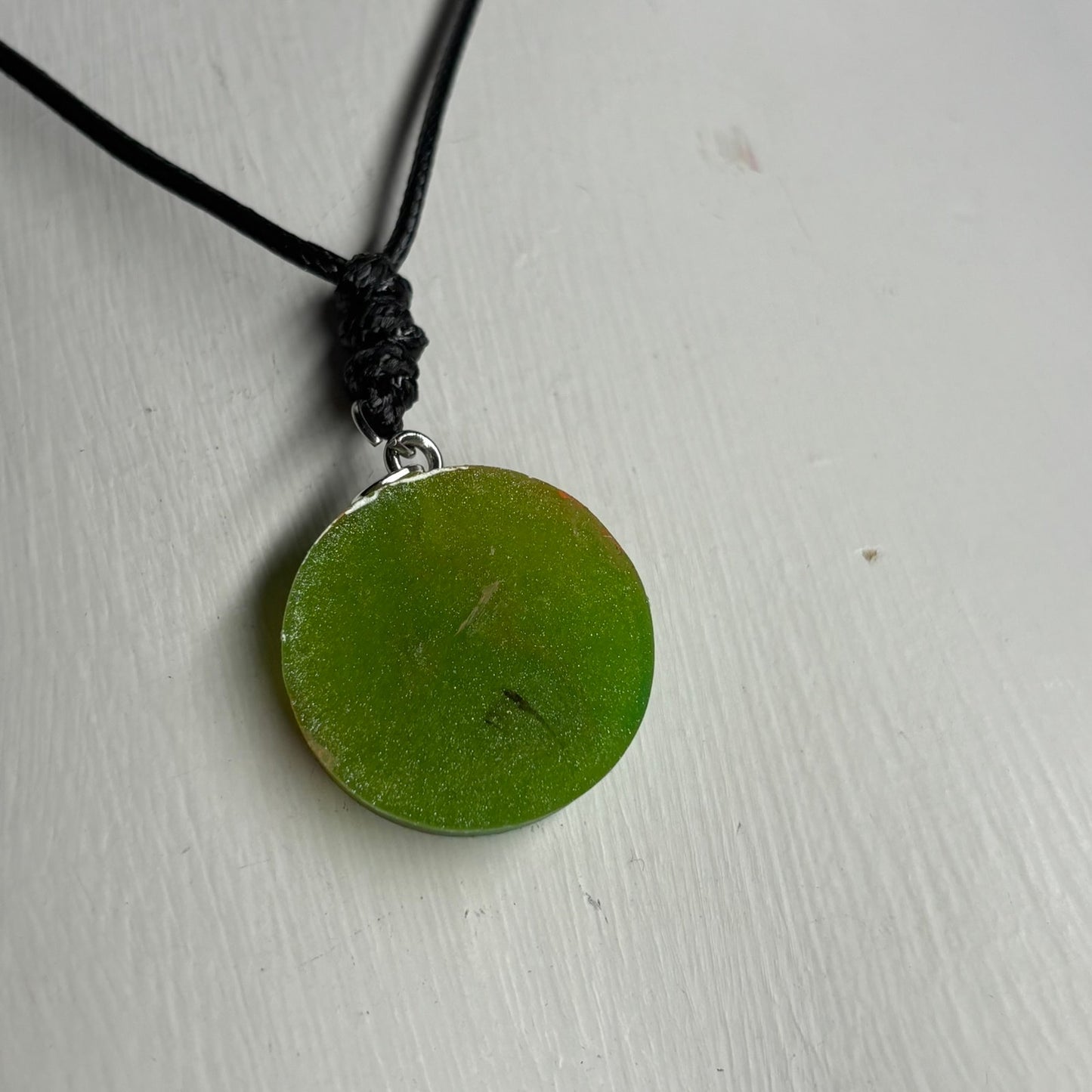 Green Pawn - Handmade Resin Chess Necklace