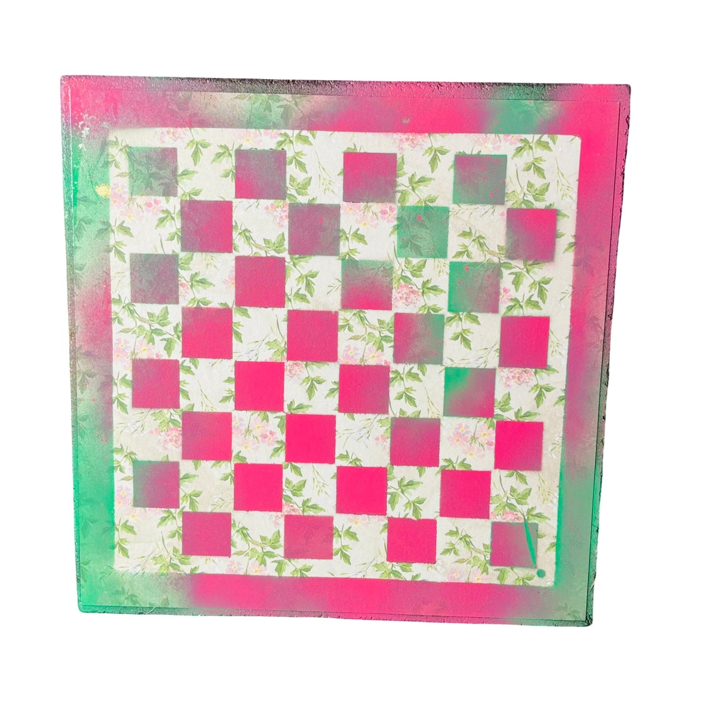 Gummy Pink - Scrapbook Chess Board