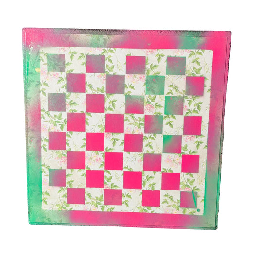 Gummy Pink - Scrapbook Chess Board