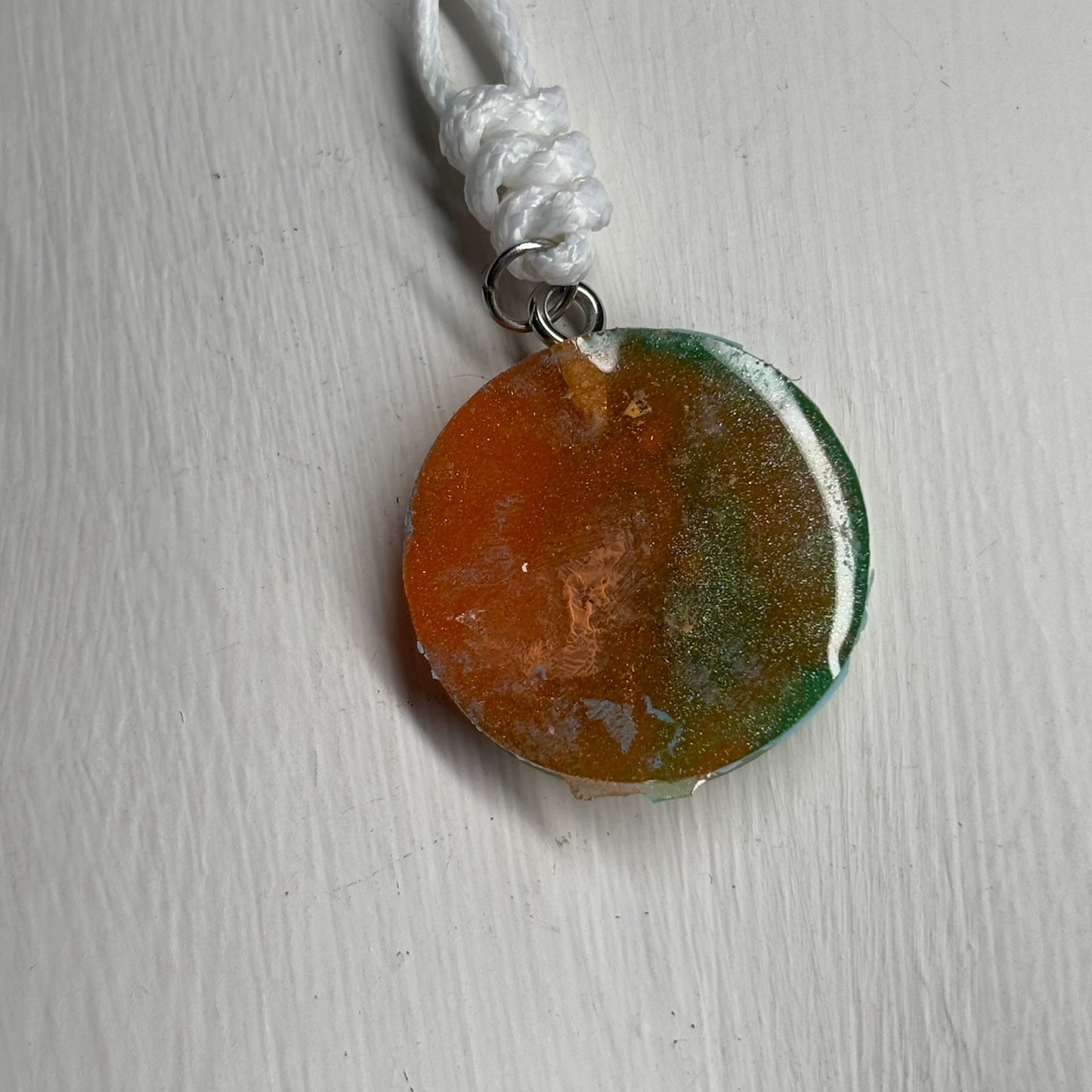 Blue Print Bishop - Handmade Resin Chess Necklace