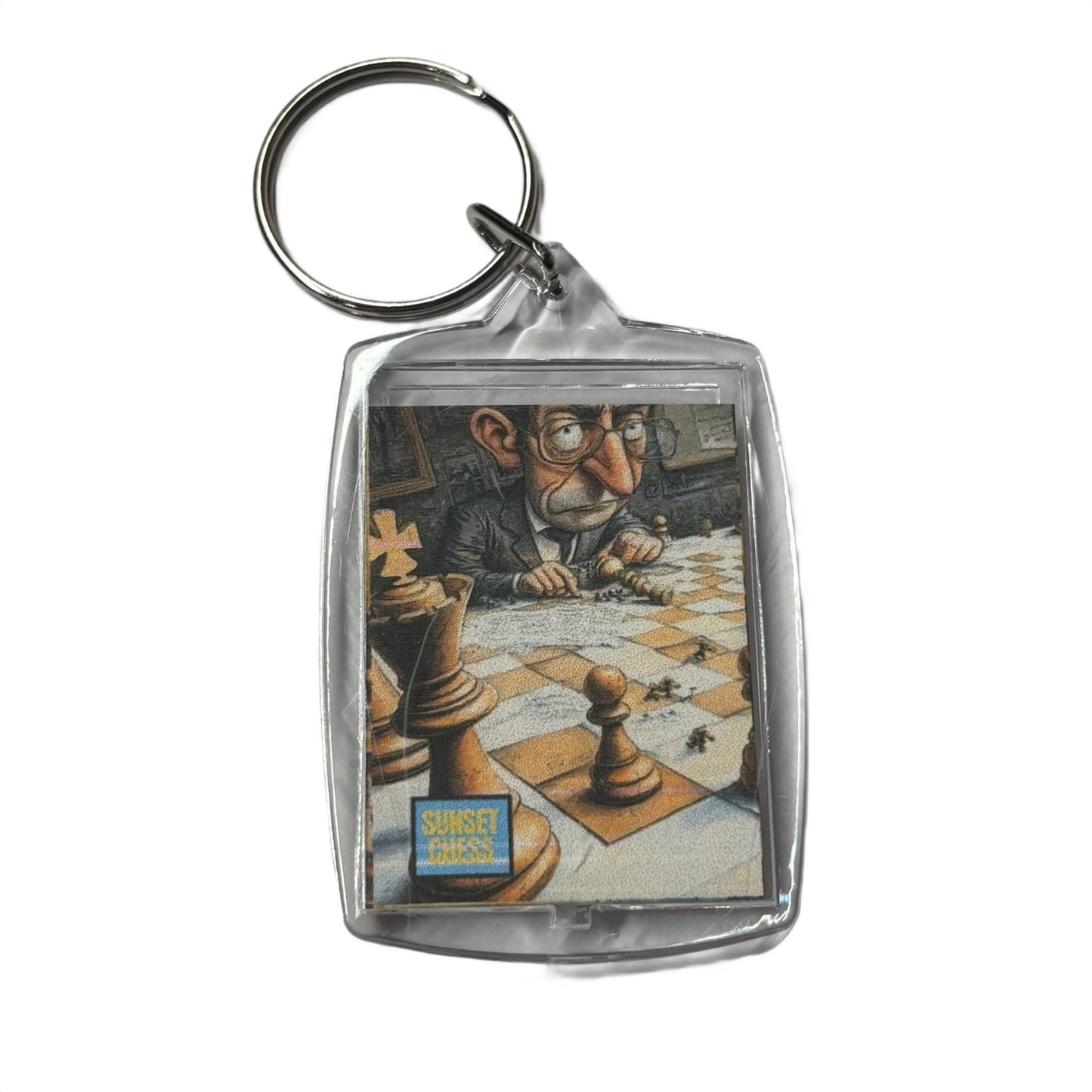 A Nerds Game - Chess  Photo Keychain