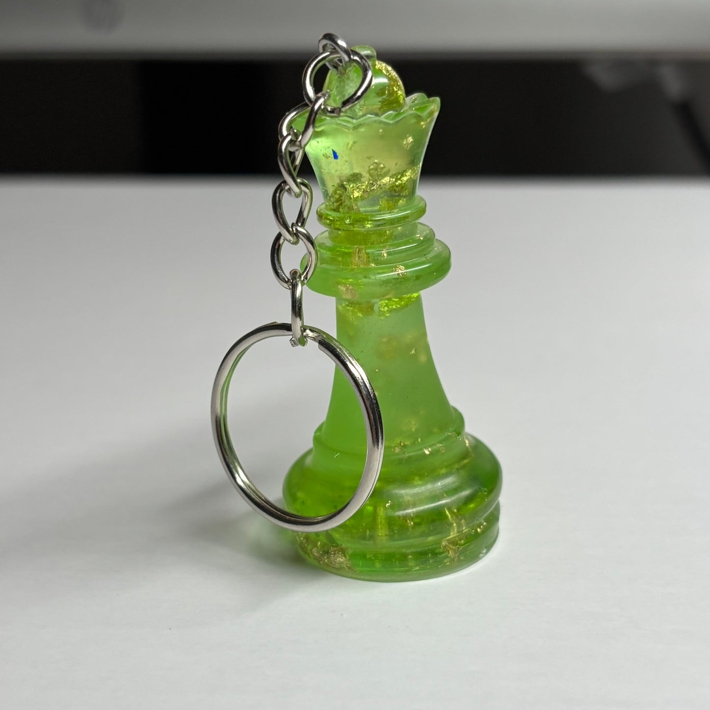 Royal Green Queen - Handmade Resin Keychain