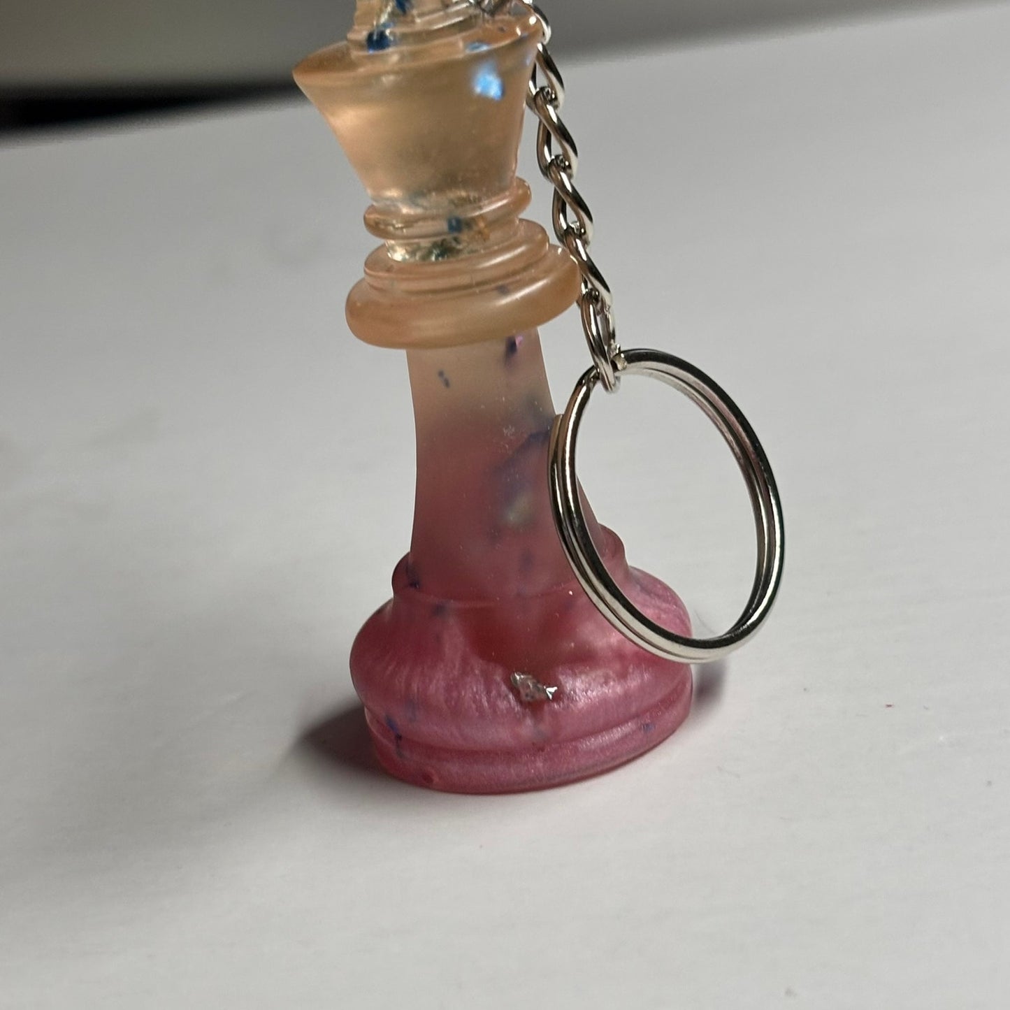 Pink Amber Mixed King - Handmade Resin Keychain