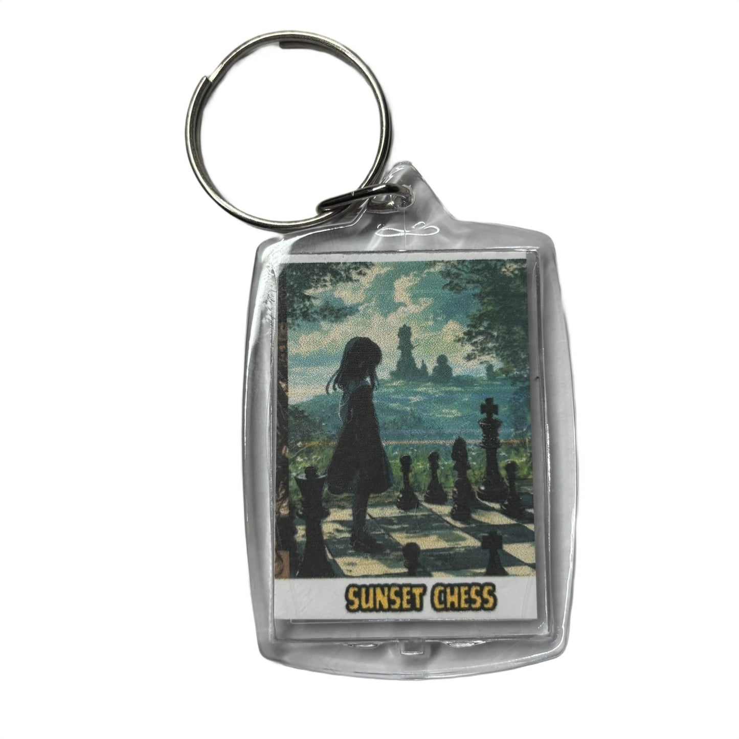 Far Far Away - Chess  Photo Keychain