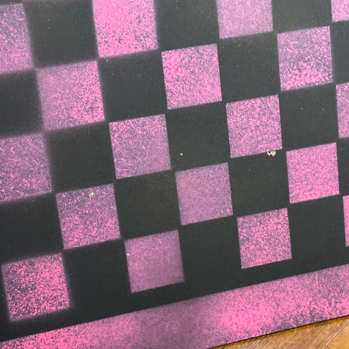 Pink & Black - Painted Chess Board