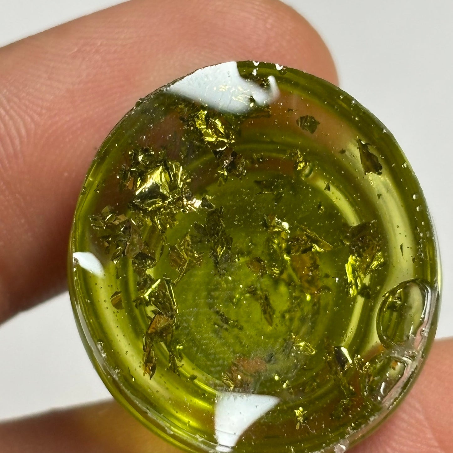 Lime Green Rook - Handmade Resin Keychain