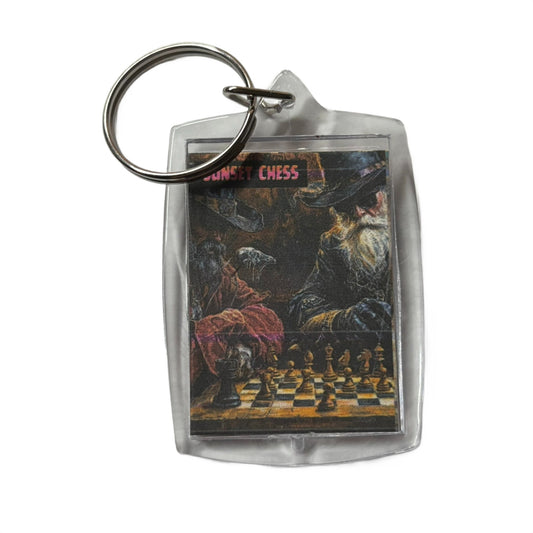 Old Men - Chess  Photo Keychain