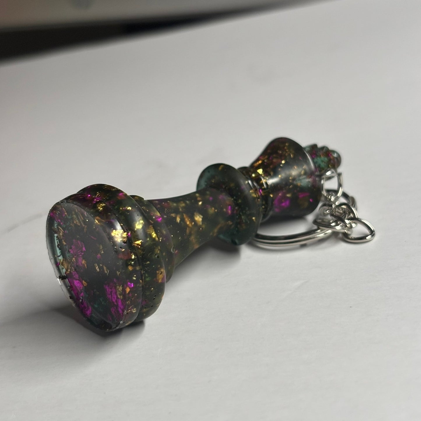 Royal Green King - Handmade Resin Keychain