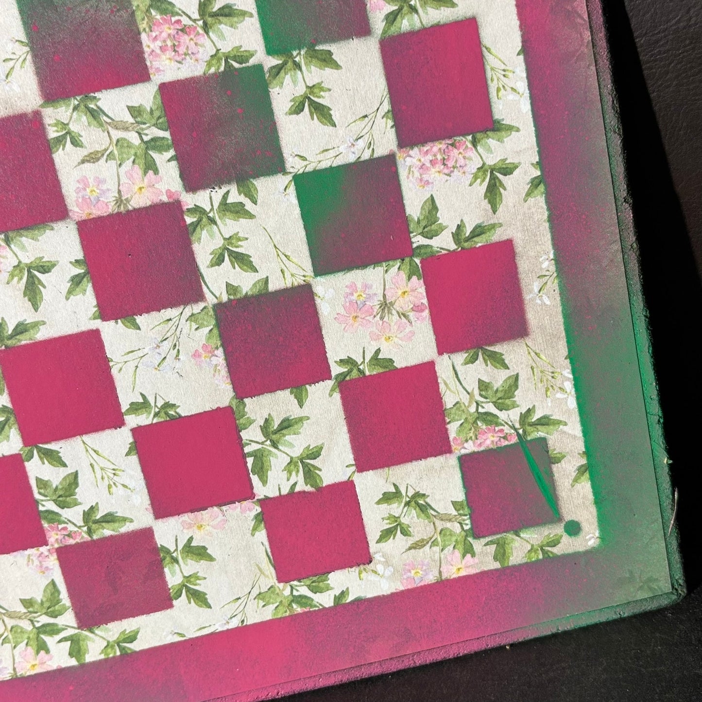 Gummy Pink - Scrapbook Chess Board