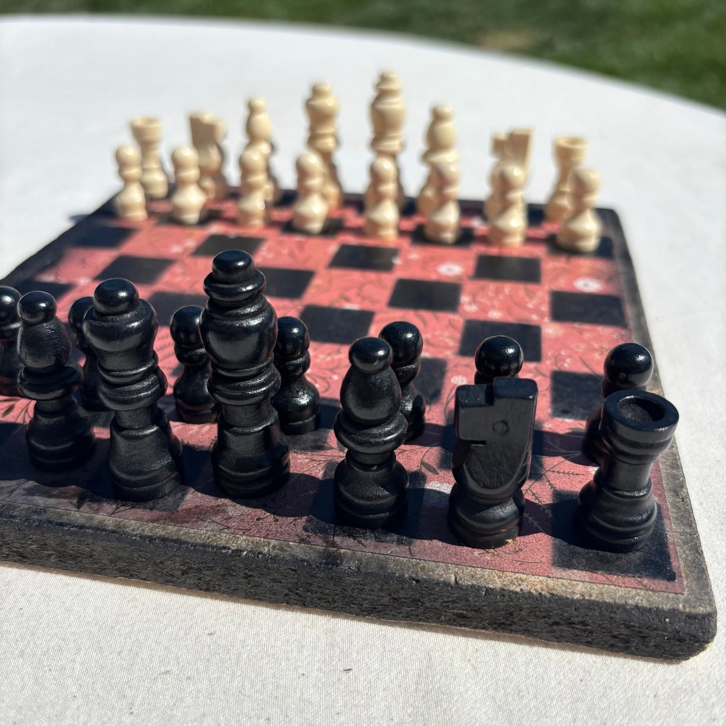 Golden Peach - Scrapbook Chess Set